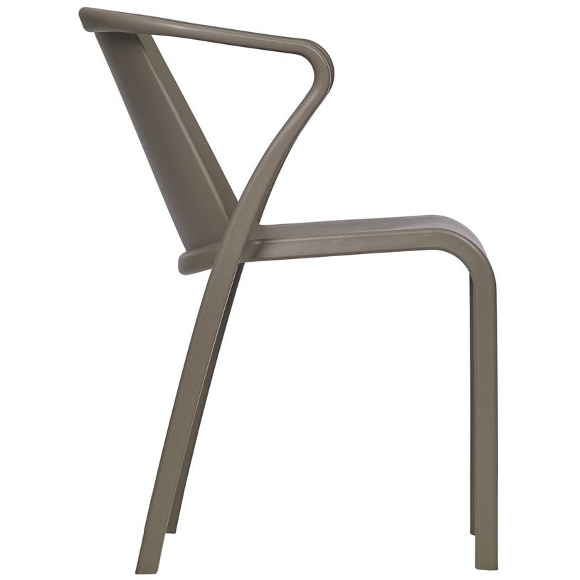 8414376776063-Fauteuil empilable FADO - Ezpeleta professionnel - Taupe-P_405227956_2-1