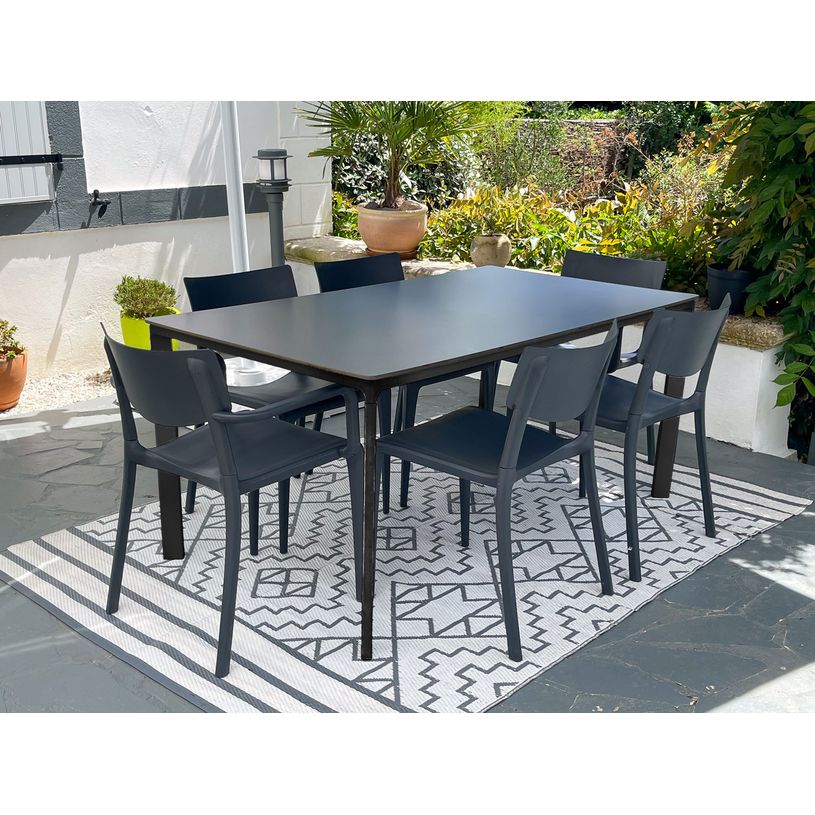 8414376806005-Table 160x90cm MEET - Ezpeleta professionnel - Anthracite-P_405227987_2-1