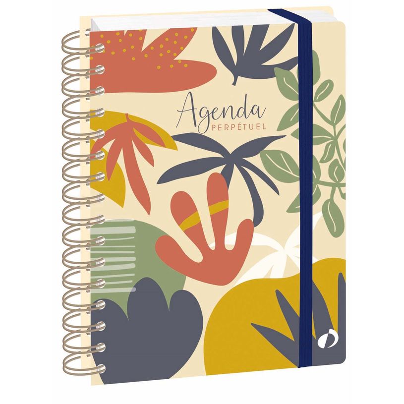 3371010531653-AGENDA 21 S PERPETUEL FR Eterny - Fleurs- 15x21 cm - Perpétuel - Quo Vadis--0