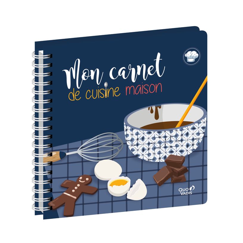 3371010528738-Quo Vadis - Carnet de cuisine - Spiralé - Français - Carnets thématiques - Multicolore - 24x24 cm - Papier Clairefontaine blanc - Fabri--0