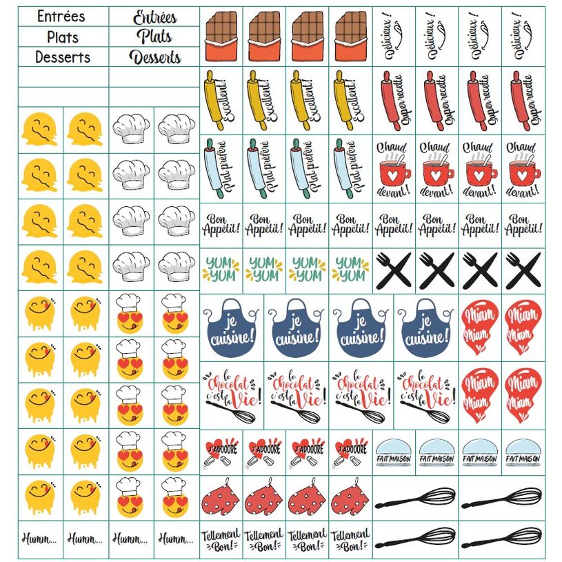 3371010528738-Quo Vadis - Carnet de cuisine - Spiralé - Français - Carnets thématiques - Multicolore - 24x24 cm - Papier Clairefontaine blanc - Fabri--5