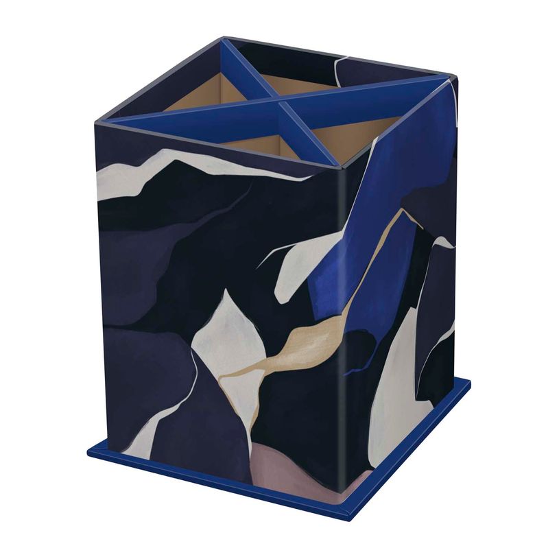 3371010532223-POT A CRAYONS CARRE Iconique - Fragments - 8,5x8,5x11 cm - Quo Vadis--0