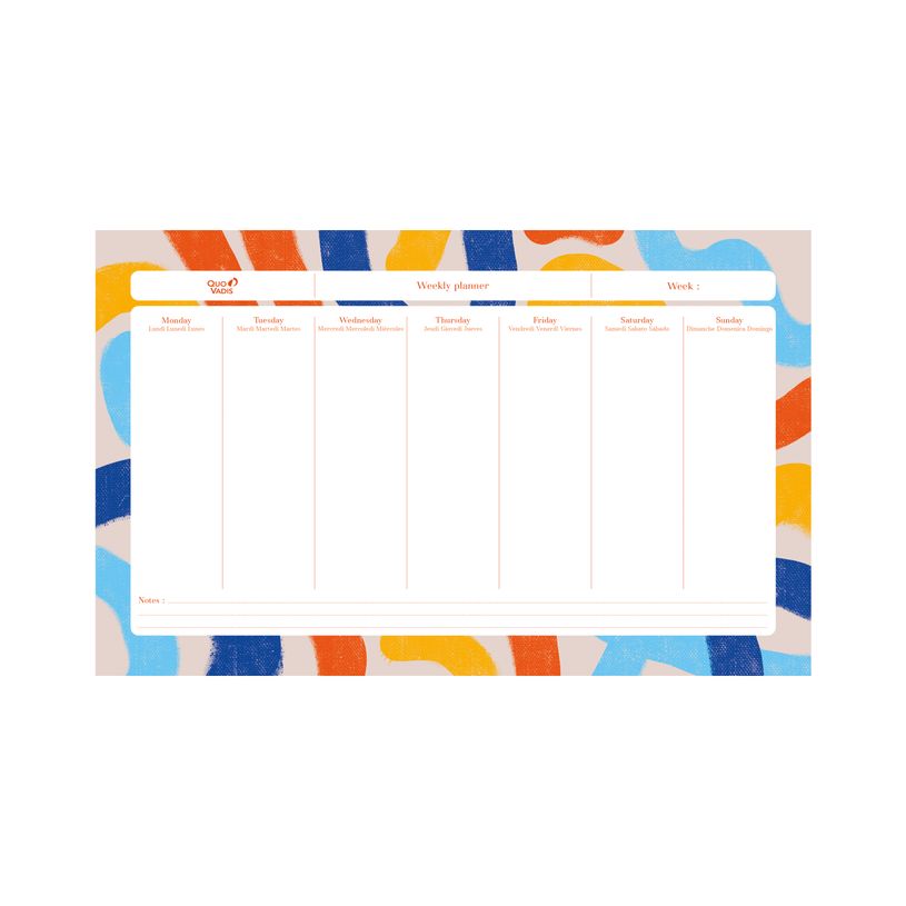 3371010528684-Quo Vadis - Sous-main perpétuel à feuillets - Multilingue - Iconique - Perpétuel - 16,5x26,5 cm - Papier Clairefontaine blanc - Fabri--1