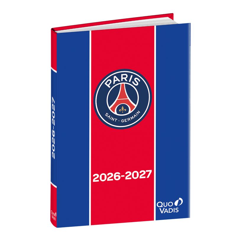 3371010531578-Quo Vadis - Agenda année scolaire - 2026-2027 - Eurotextagenda - Journalier - Multilingue - PSG - 12 mois de août à juillet - 12x17 cm - Papier Clairefontaine blanc - Fabri--0