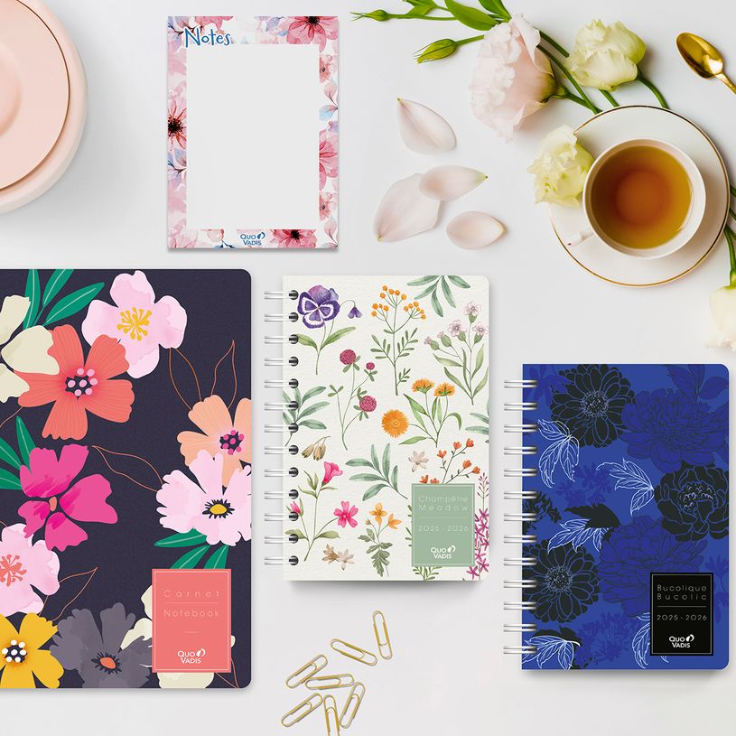 3371010527359-Quo Vadis - Carnet de notes - Daisy - Pages Lignées - 15x21 cm - Papier Clairefontaine blanc - Fabrica--4