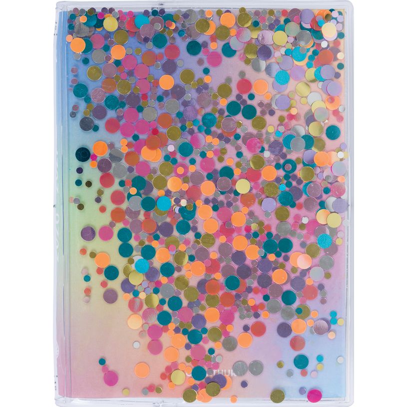 3664447222110-Agenda Confettis - 1 jour par page - 13 x 18 cm - 3 décors assortis - Oberthur--1