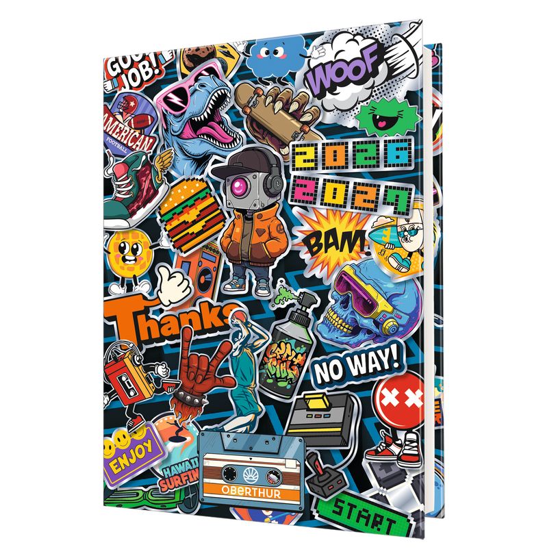 3664447217369-Agenda Geek - 1 jour par page - 12,5 x 17,5 cm - Oberthur--0