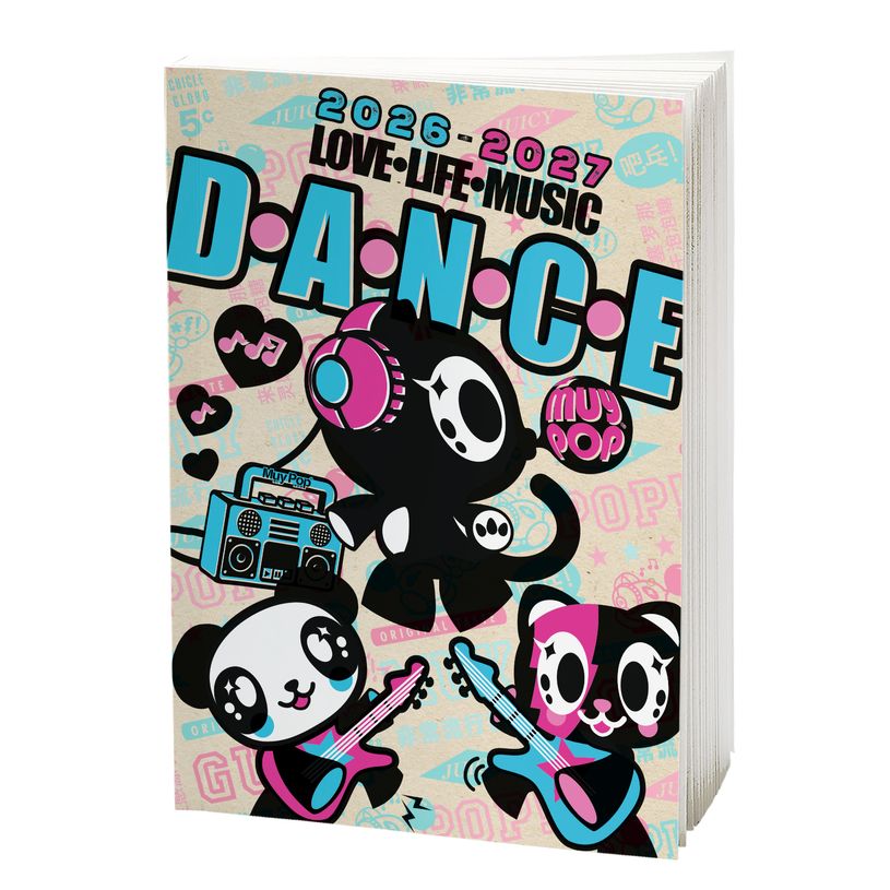 3664447221151-Agenda Muy Pop - 1 jour par page - 12,5 x 17,5 cm - Girl - Oberthur--0