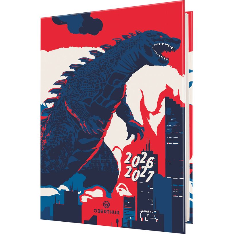 3664447217475-Agenda Monstre - 1 jour par page - 12,5 x 17,5 cm - Oberthur--0