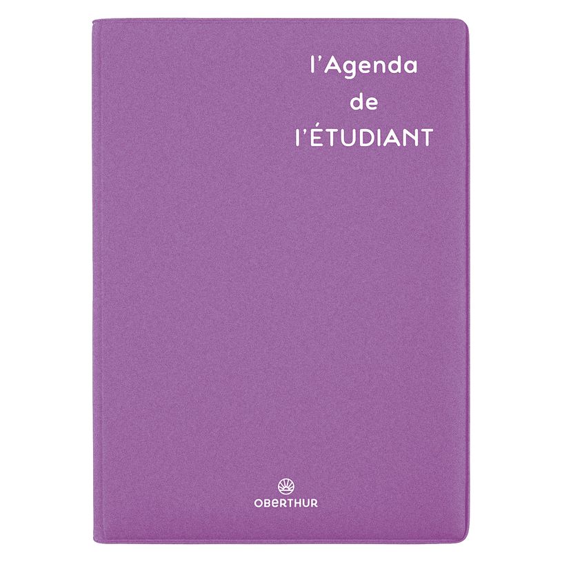 3664447221984-Agenda Humour Gomme - 1 jour par page - 13 x 18,5 cm - violet - Oberthur--0