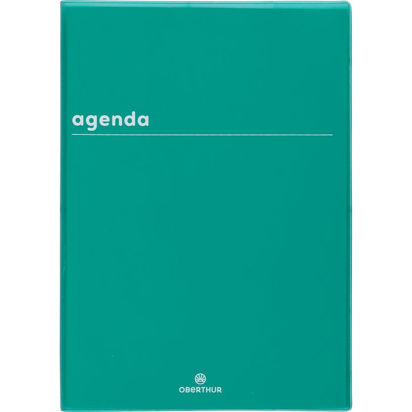 3664447216904-Agenda Boréal - 1 jour par page - 15 x 21 cm - vert - Oberthur--0