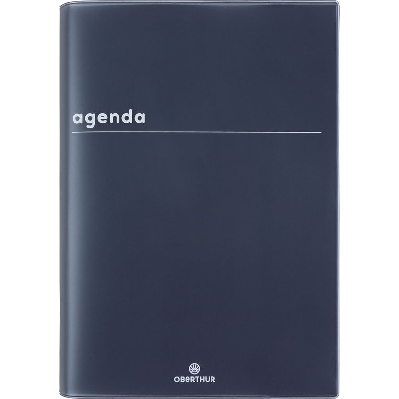 3664447216911-Agenda Boréal - 1 jour par page - 15 x 21 cm - noir - Oberthur--0