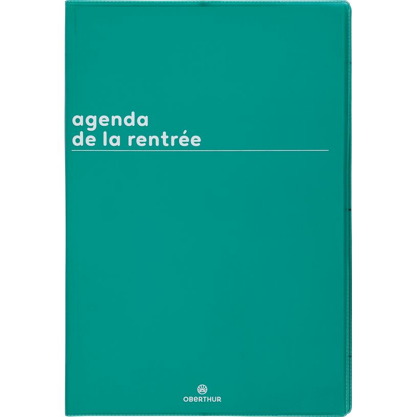 3664447216959-Agenda Boréal - 1 semaine sur 2 pages - 16 x 24 cm - vert - Oberthur--0
