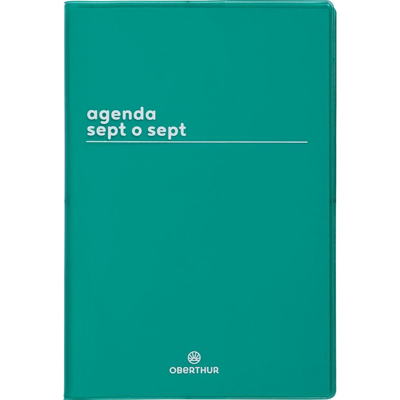 3664447217000-Agenda Boréal - 1 semaine sur 2 pages - 10 x 15 cm - vert - Oberthur--0