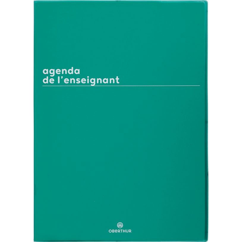 3664447217109-Agenda de l'enseignant Boréal - 21,5 x 30 cm - vert - Oberthur--0