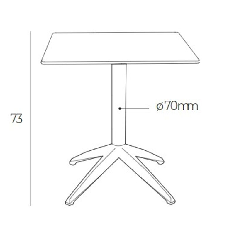 8414376761366-Table QUATRO abattante 70 x 70 cm - Ezpeleta  - Blanc-P_405228000_6-5