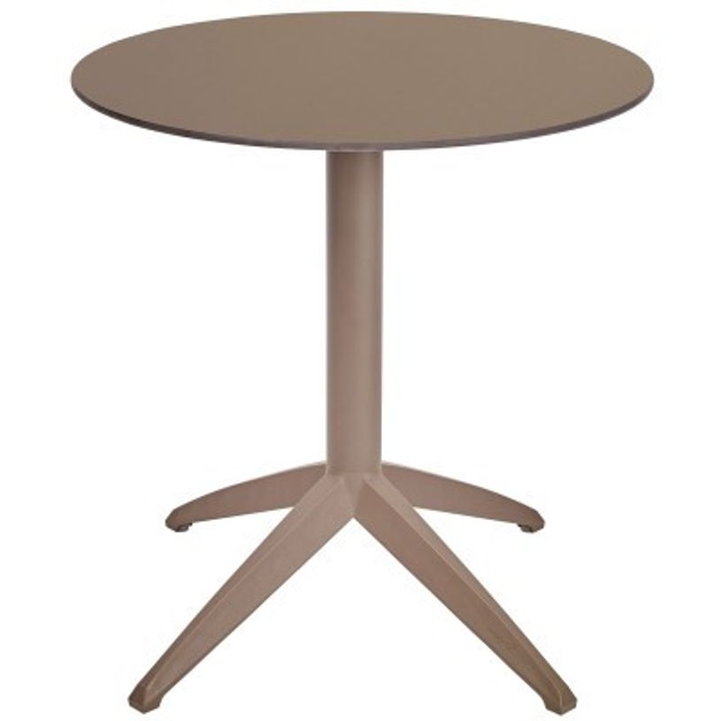 8414376807699-Table QUATRO abattante ronde Ø 70 cm - Ezpeleta - Taupe-P_405228006_1-0