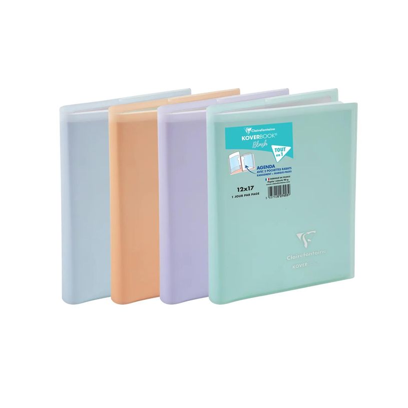 3037920274539-Agenda Koverbook Pastel - 1 jour par page - 12 x 17 cm - disponible dans différentes coul-P_405228023_1-0