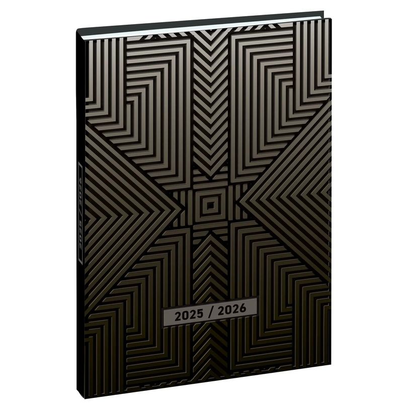 3660942087261-Agenda Grav'Chic - 1 jour par page - 12,5 x 17,5 cm - marron - Exacompta-P_405228026_1-0
