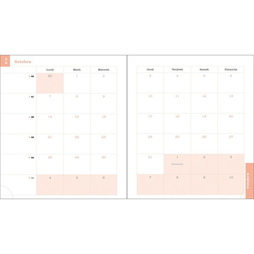 3660942087186-Agenda de bureau spiralé Color Design - 1 semaine sur 2 pages - 15 x 17 cm - tournesols --P_405228035_5-4