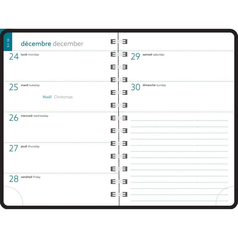 3660942087148-Agenda de poche spiralé 16 mois Paloma - 1 semaine sur 2 pages - 10 x 15 cm - fleur - Exa-P_405228047_2-1