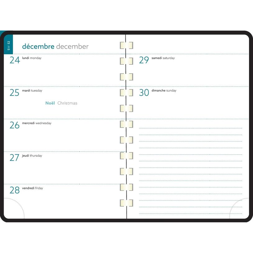 3660942087841-Agenda de poche spiralé 16 mois Joy - 1 semaine sur 2 pages - 10 x 15 cm - menthe - Exaco-P_405228050_2-1