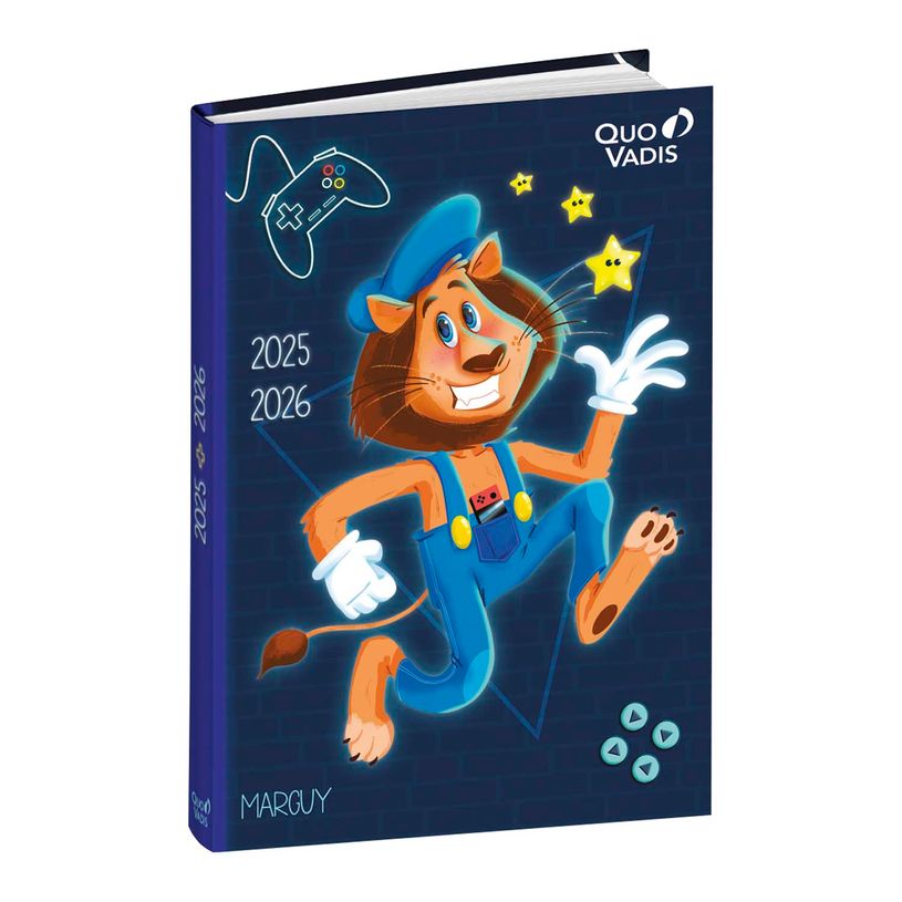 3371010524976-EUROTEXTAGENDA ML Marguy Enfants - Lion - 12x17 cm - Journalier - 12 mois de août à juil-P_405228142_1-0