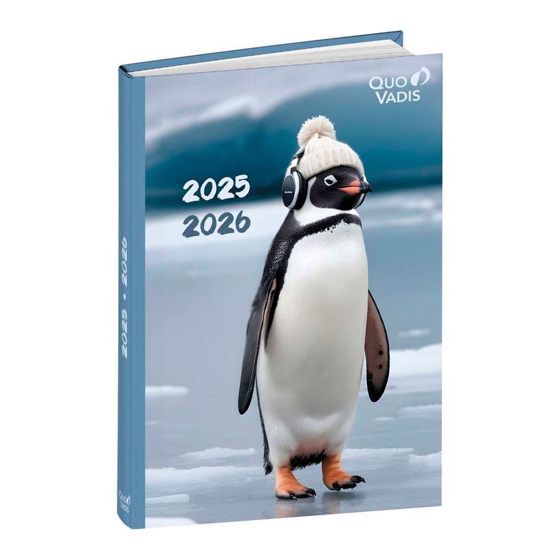 3371010525195-EUROTEXTAGENDA ML Mes potes à pattes mignons - Pingouin - 12x17 cm - Journalier - 12 mois d-P_405228145_1-0