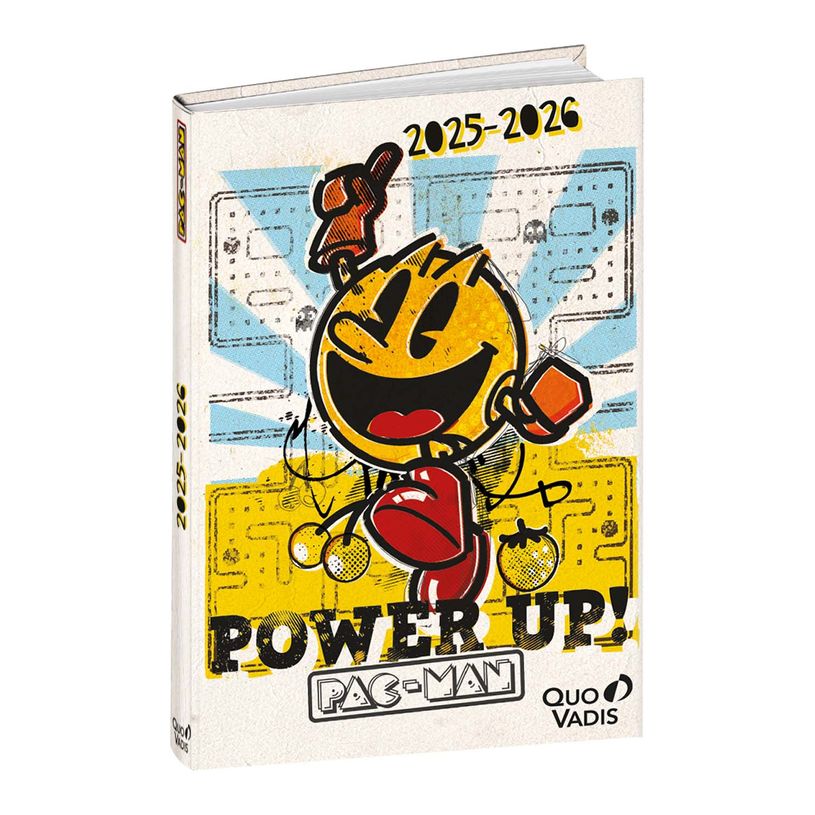 3371010528288-EUROTEXTAGENDA ML Pac man - Power up - 12x17 cm - Journalier - 12 mois de août à juillet-P_405228164_1-0