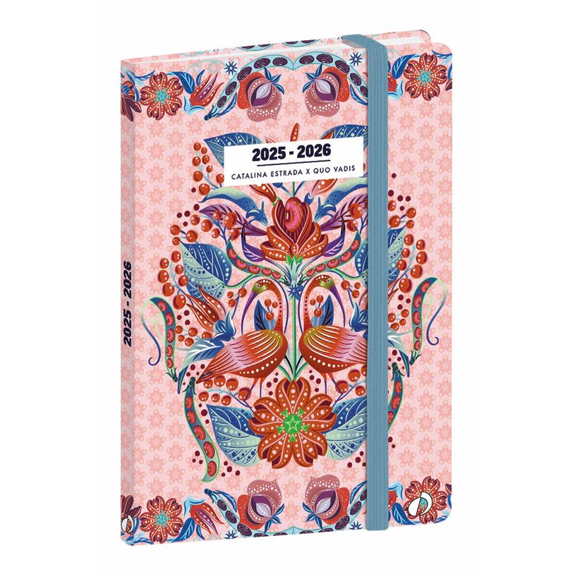 3371010526253-UNIVERSITAIRE FR Catalina Estrada - Rose - 10x15 cm - avec élastique - Semainier - 13 mois-P_405228184_1-0