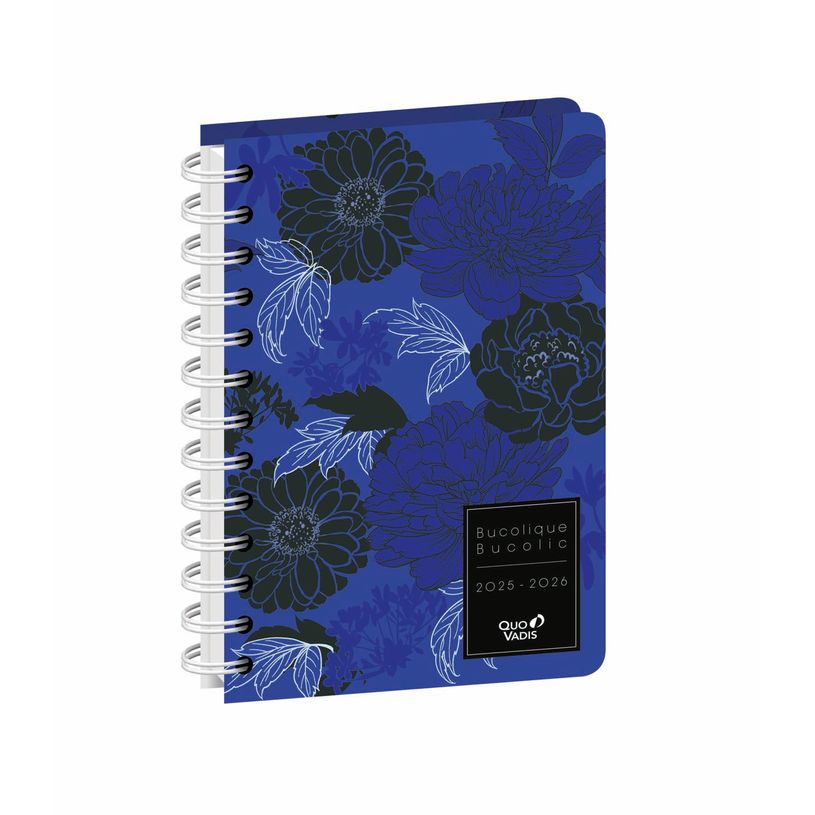 3371010527304-EUROTEXTAGENDA SPIRALÉ ML Daisy - Bucolique - 12x17 cm - Journalier - 12 mois de août à-P_405228188_1-0