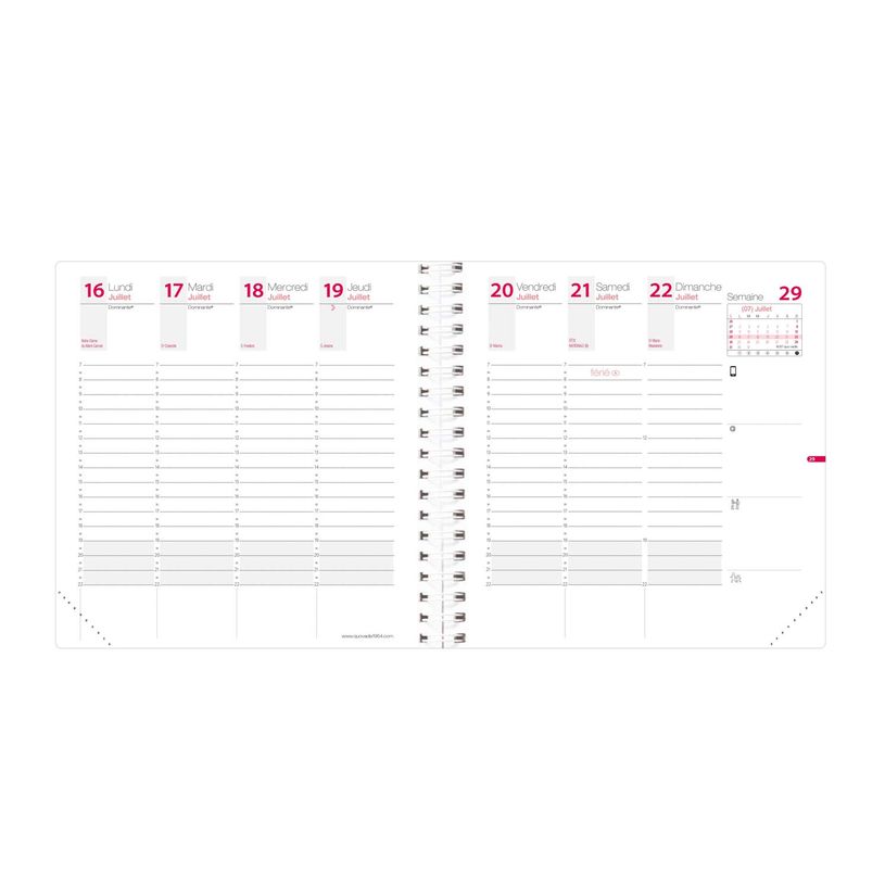 3371010431502-TIME&LIFE SEPT MEDIUM FR Recharge - 16x16 cm - Semainier - 13 mois de août à août - Quo-P_405228215_1-0