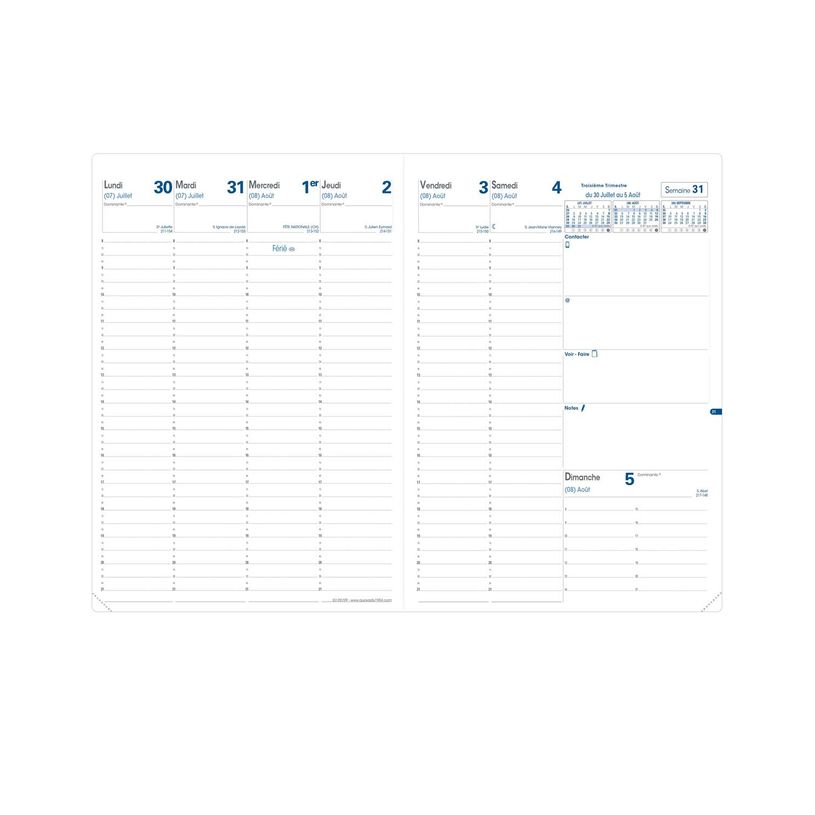 3371010127320-Quo Vadis - Recharge de l'agenda de l'année scolaire - 2024 - 2025 - semainier - maxi - 2-P_405228238_3-0