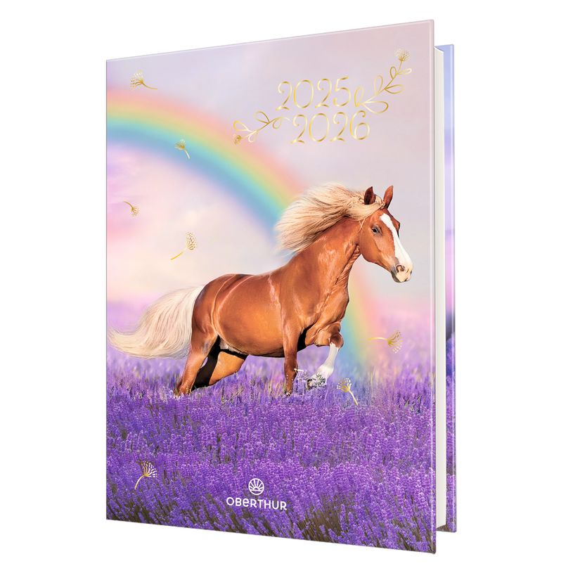 3664447217574-Agenda Cheval marron - 1 jour par page - 12,5 x 17,5 cm - Oberthur-P_405228370_1-0