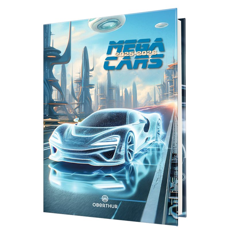 3664447217635-Agenda Megacars - 1 jour par page - 12,5 x 17,5 cm - Oberthur-P_405228383_1-0