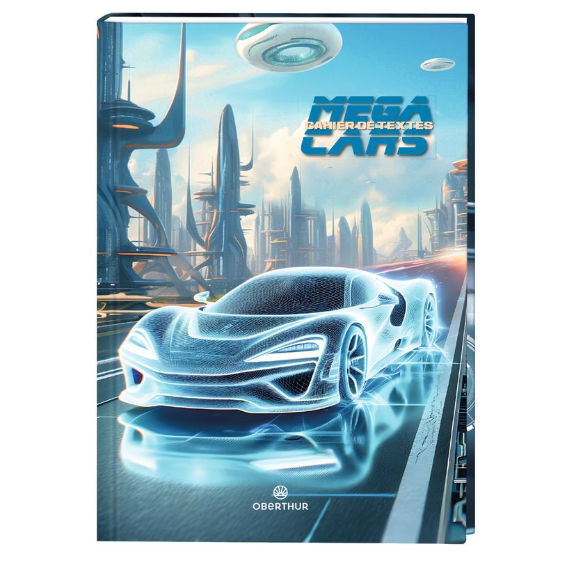 3664447195506-Cahier de texte Megacars - 15 x 21 cm - Oberthur-P_405228385_1-0