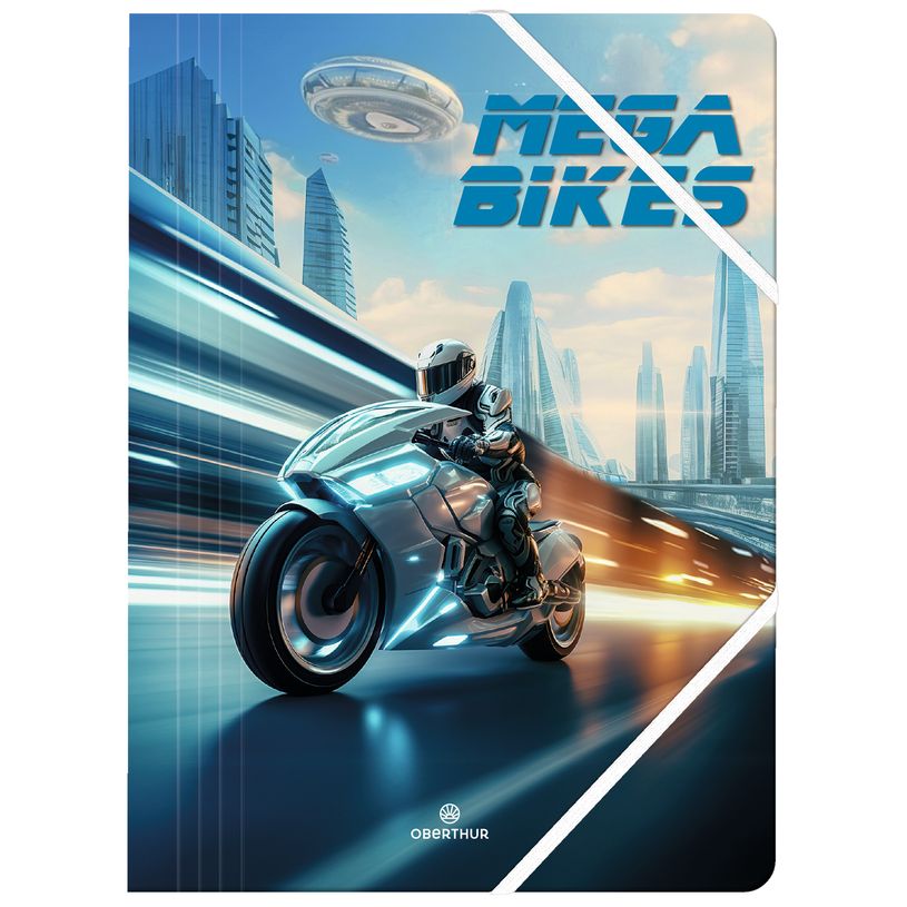 3664447195568-Chemise A4 Megabikes - 24 x 32 cm - Oberthur-P_405228390_1-0