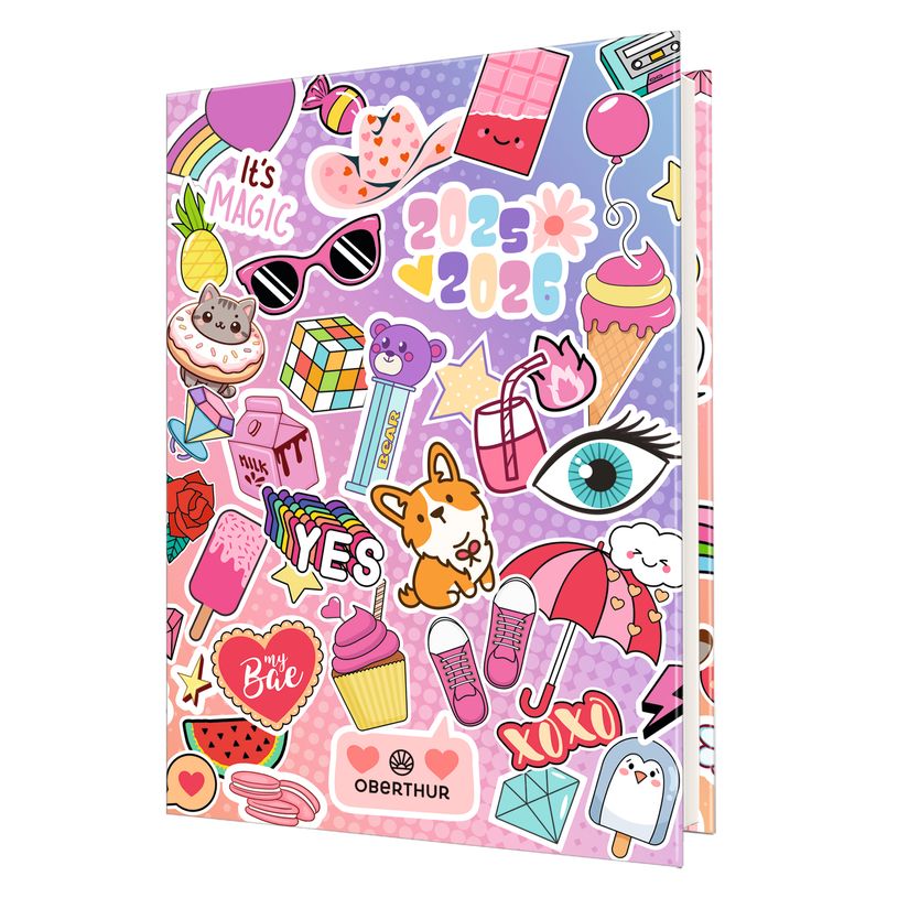 3664447217390-Agenda Kawaï - 1 jour par page - 12,5 x 17,5 cm - Oberthur-P_405228392_1-0