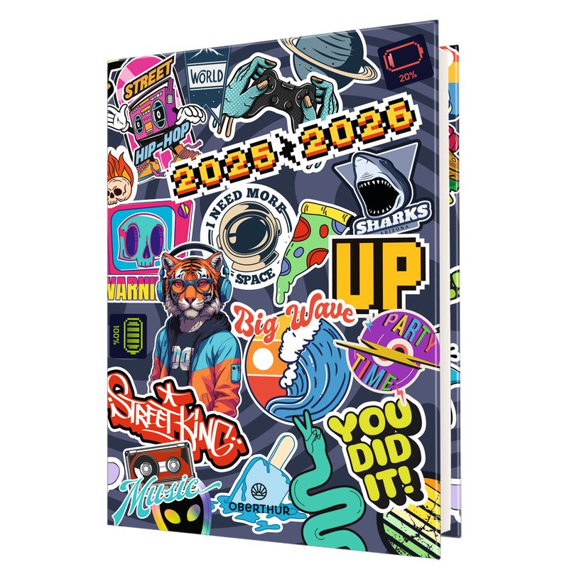 3664447217369-Agenda Geek - 1 jour par page - 12,5 x 17,5 cm - Oberthur-P_405228396_1-0