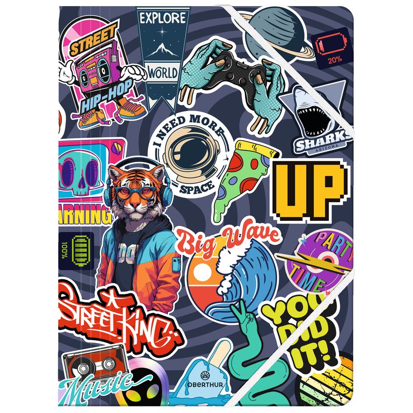 3664447192819-Chemise A4 Geek - 24 x 32 cm - Oberthur-P_405228398_1-0