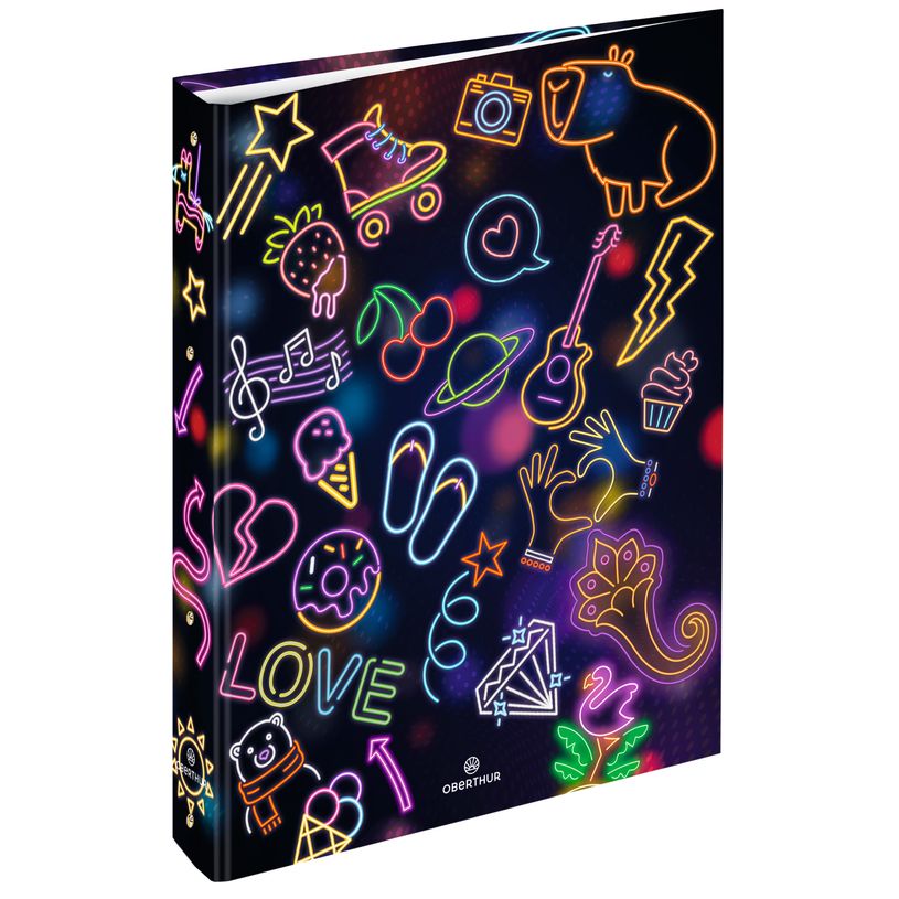 3664447193243-Classeur A4 dos 40 Neon - 25 x 32 cm - Oberthur-P_405228401_1-0