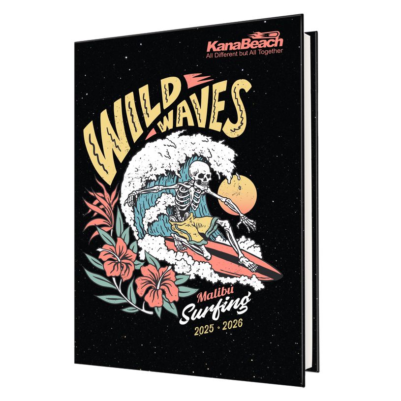 3664447222059-Agenda Kanabeach - 1 jour par page - 12,5 x 17,5 cm - Squelette - Oberthur-P_405228414_1-0