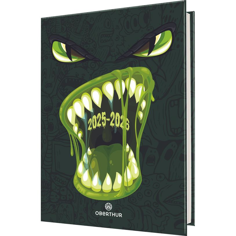 3664447217475-Agenda Monstre - 1 jour par page - 12,5 x 17,5 cm - Oberthur-P_405228427_1-0