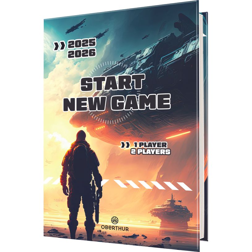 3664447199993-Agenda Gaming - 1 jour par page - 12,5 x 17,5 cm - Oberthur-P_405228434_1-0
