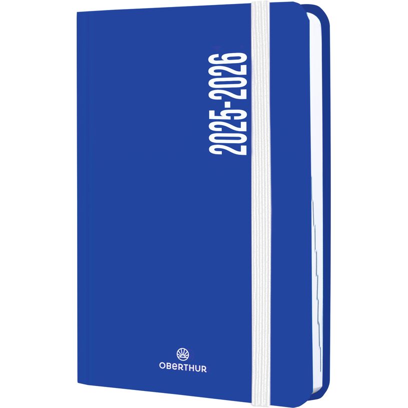 3664447222264-Agenda à élastique Alabama - 1 jour par page - 12,5 x 17,5 cm - bleu marine - Oberthur-P_405228445_1-0