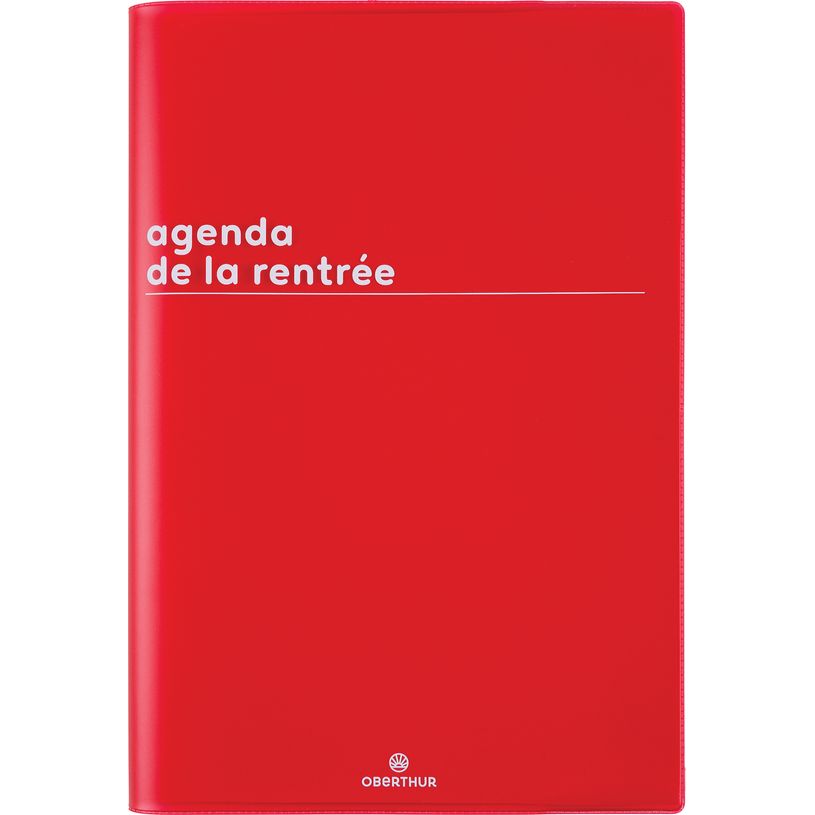 3664447216928-Agenda Boréal - 1 semaine sur 2 pages - 16 x 24 cm - rouge - Oberthur-P_405228451_1-0