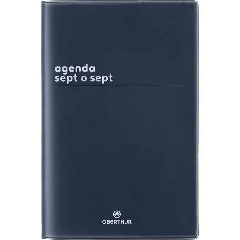 3664447217017-Agenda Boréal - 1 semaine sur 2 pages - 10 x 15 cm - noir - Oberthur-P_405228456_1-0