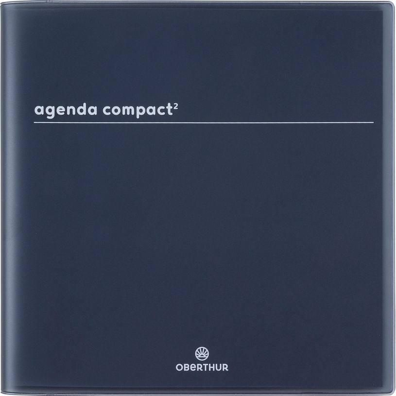 3664447217062-Agenda Boréal - 1 semaine sur 2 pages - 16,5 x 16,5 cm - noir - Oberthur-P_405228459_1-0