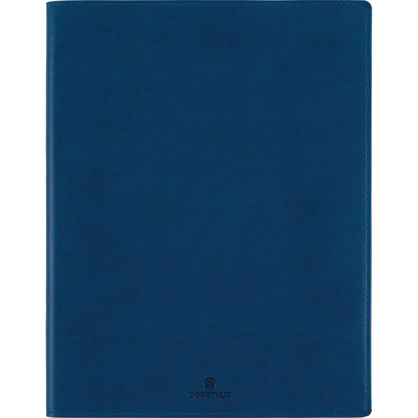 3664447219615-Agenda à spirale Dayton - 1 semaine sur 2 pages - 22 x 28 cm - bleu marine - Oberthur-P_405228492_1-0