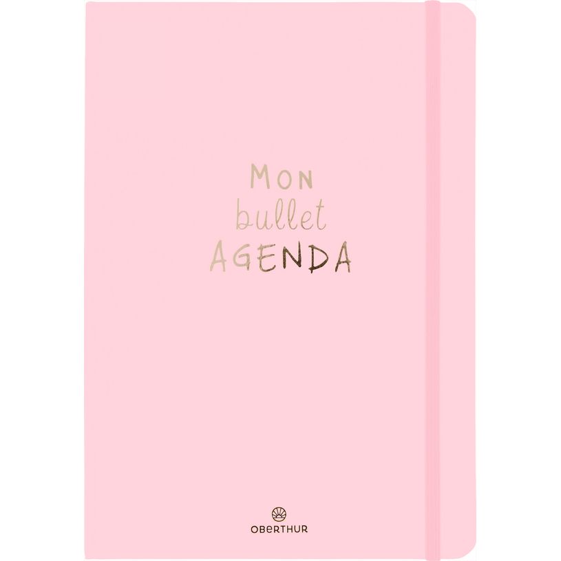 3664447219004-Bullet Agenda - 1 semaine sur 2 pages - 15 x 21 cm - rose pale - Oberthur-P_405228524_1-0